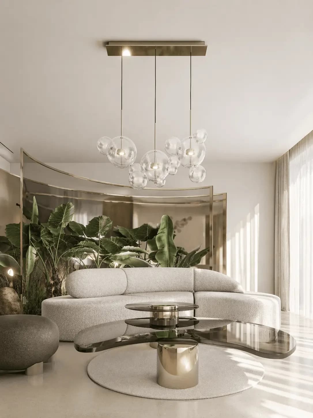 Apartment Design — social area, interior visualization