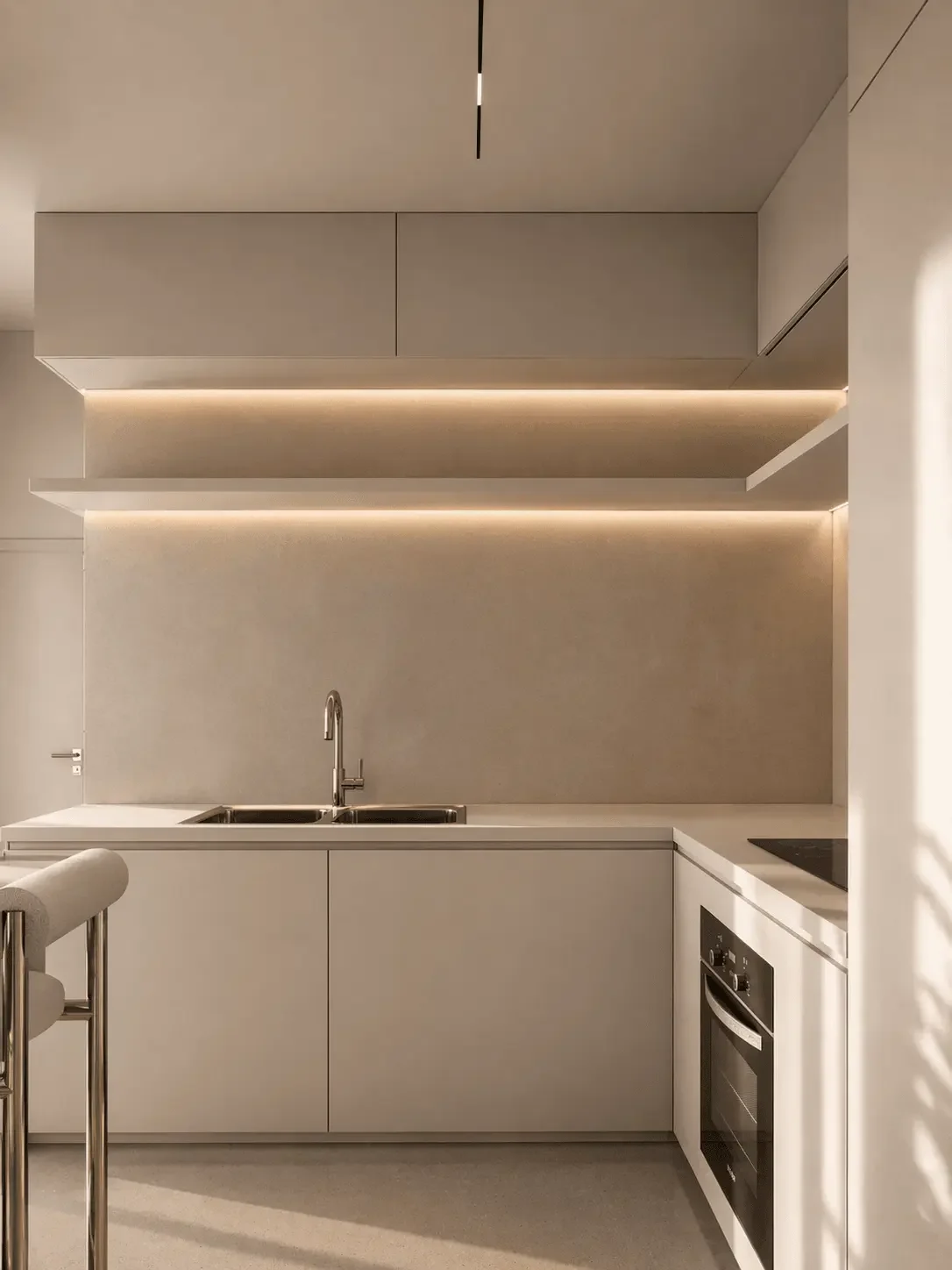 Apartment Design — social area, interior visualization (3)