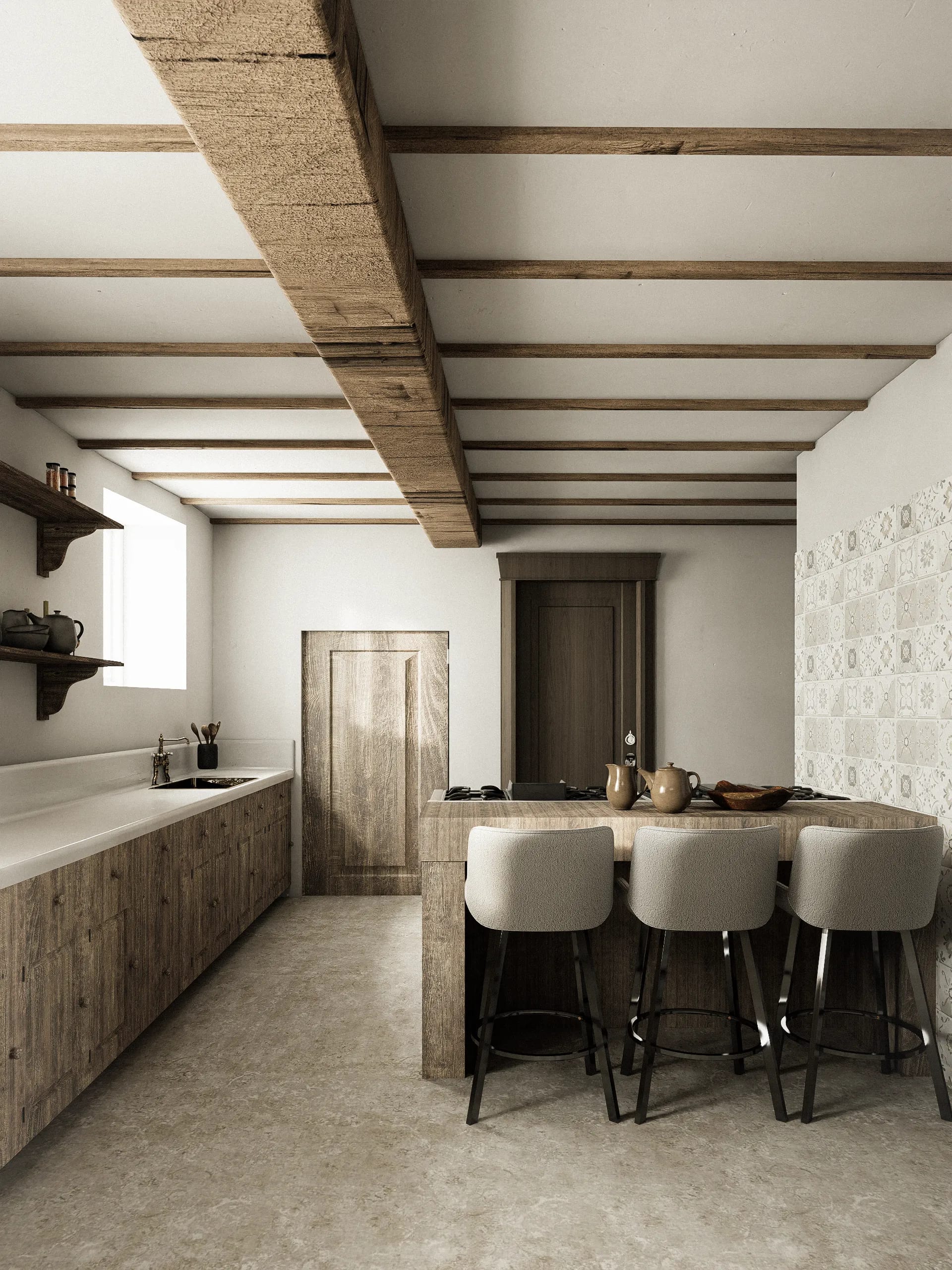Casale Todi Cucina — kitchen, interior visualization (2)