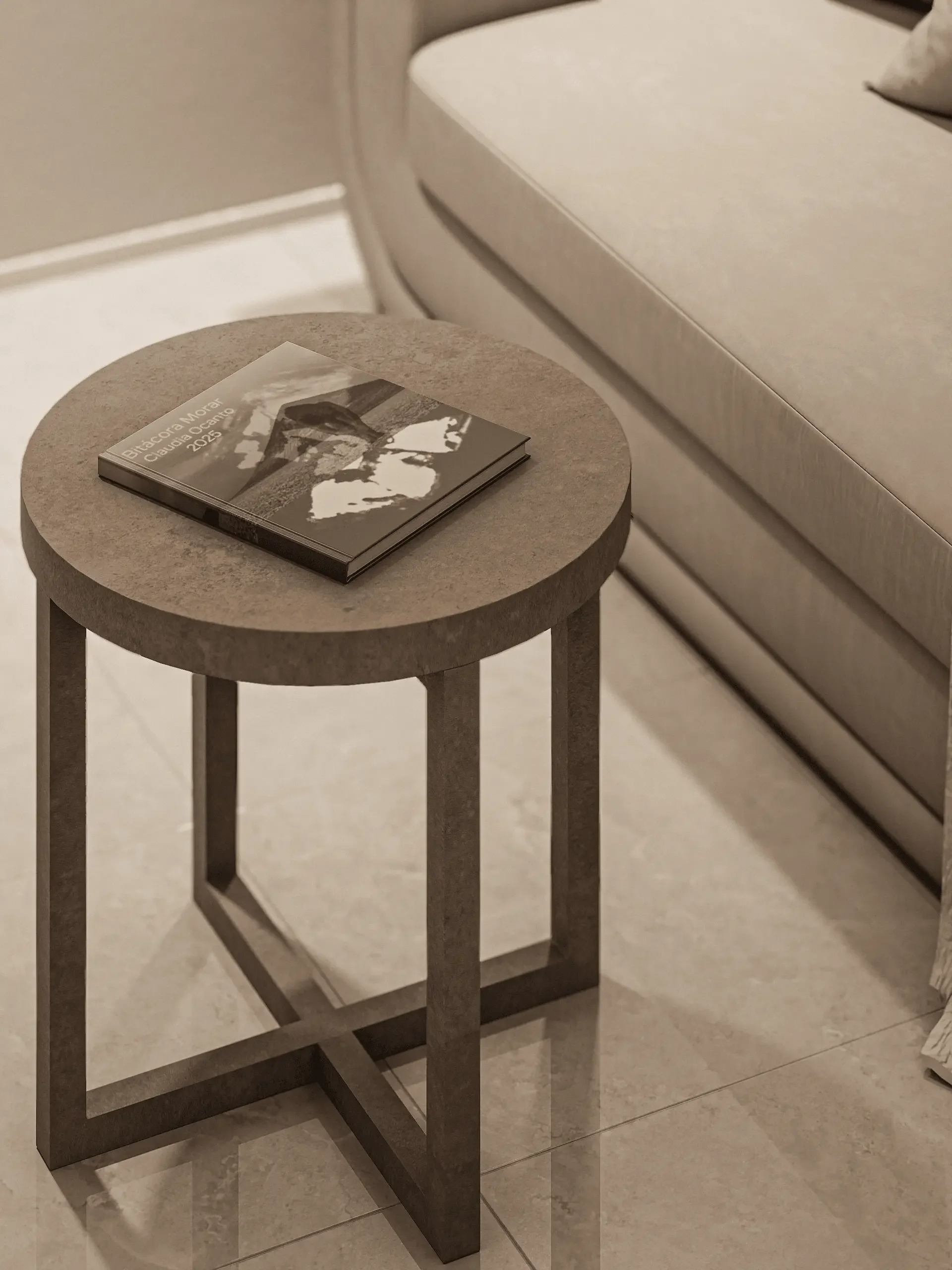Claudia's Art Gallery — exhibition space, interior visualization (5)