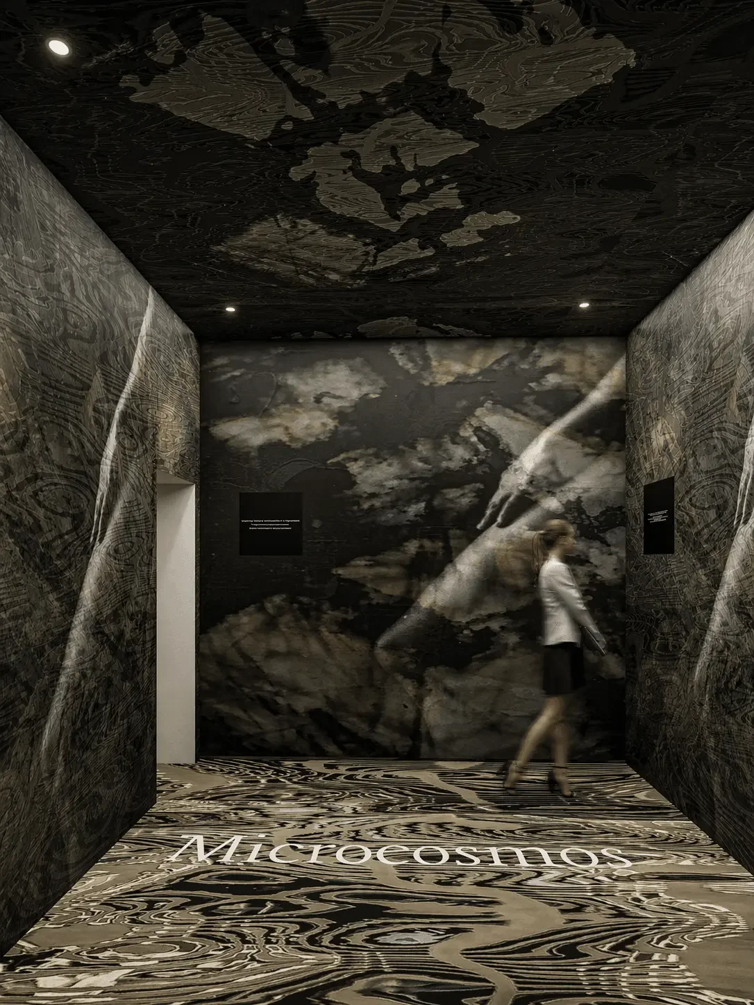 Claudia's Art Gallery — exhibition space, interior visualization (6)