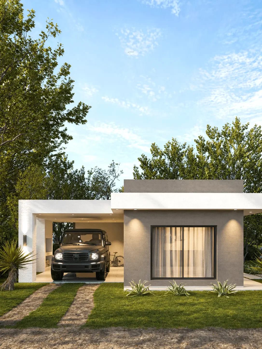 House Design — exterior, architectural visualization (1)