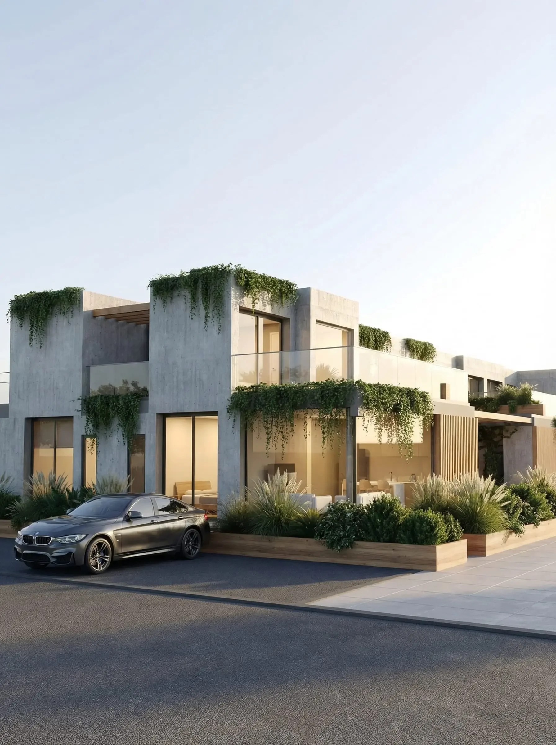 Piana del Sole — residential building, architectural visualization
