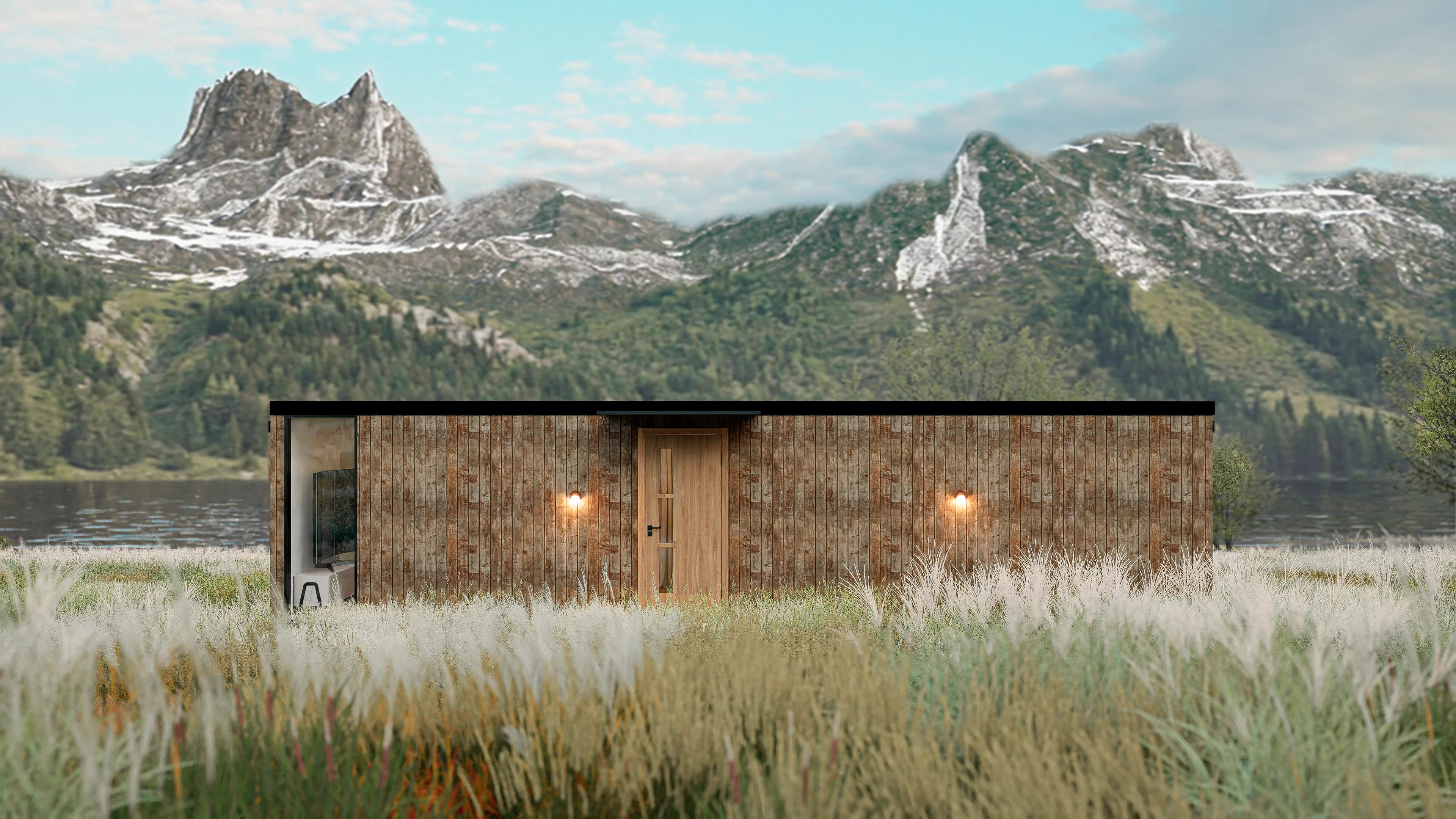 Refugio en el campo — exterior