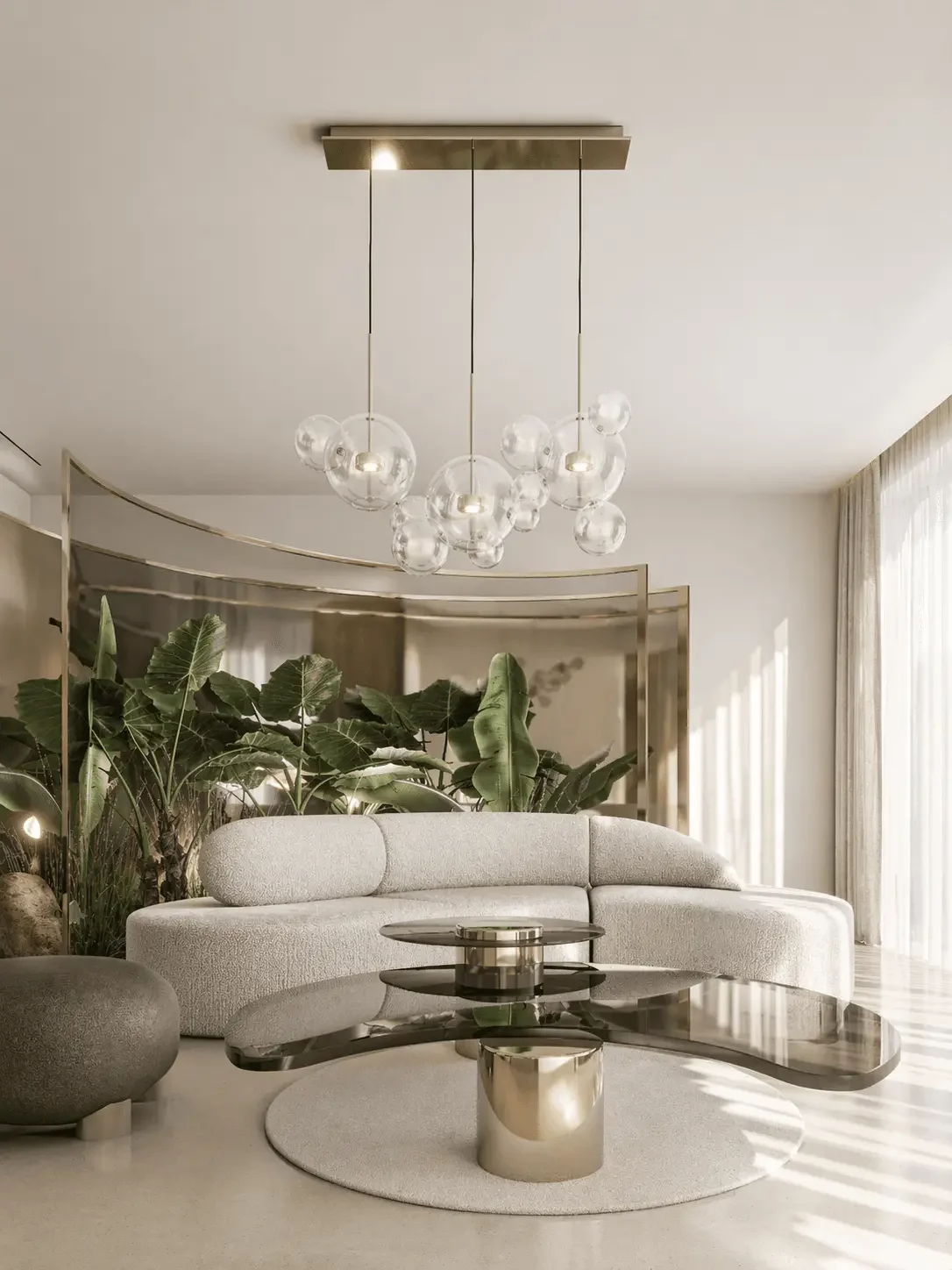 Apartment Design — social area, interior visualization