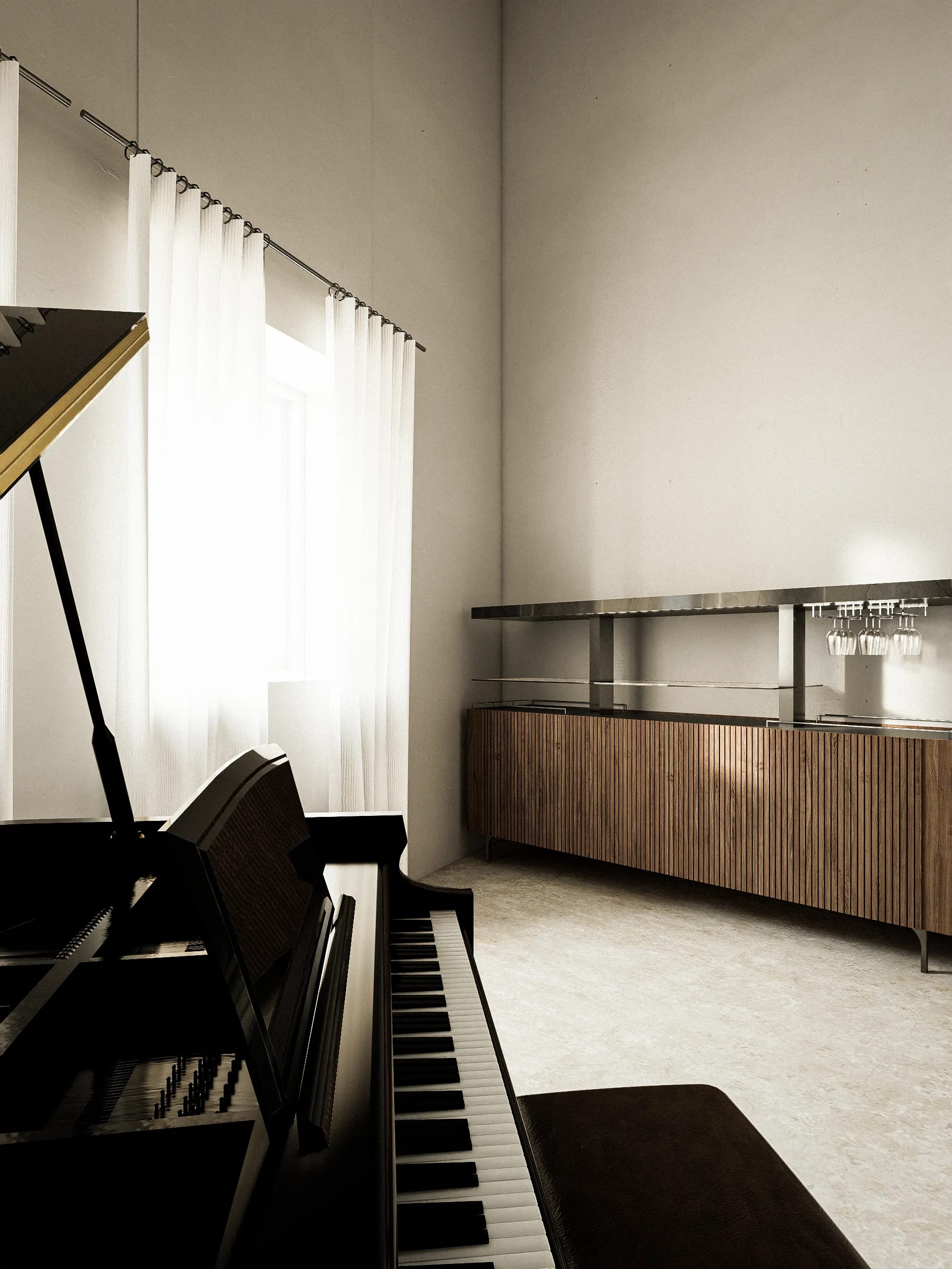 Casale Todi Salotto — living room, interior visualization (4)